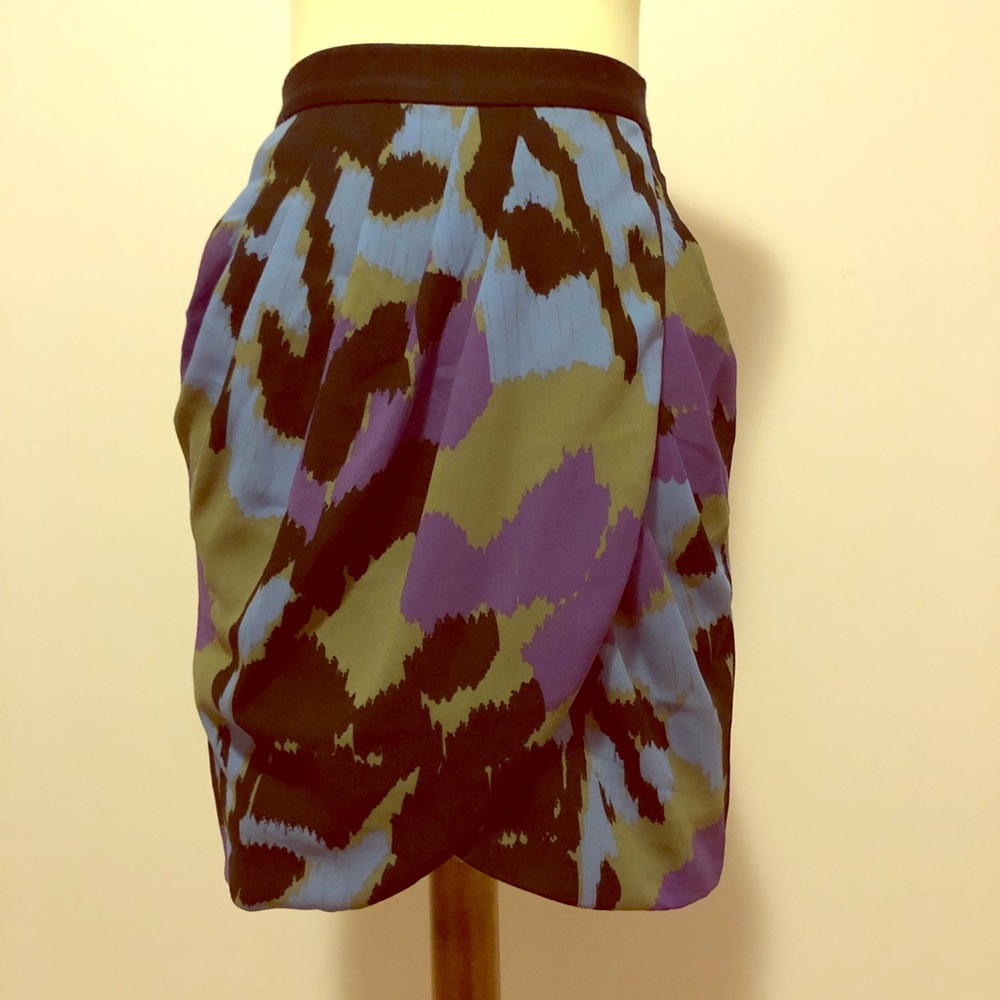 Banana Republic Calico Print Petal Front Skirt